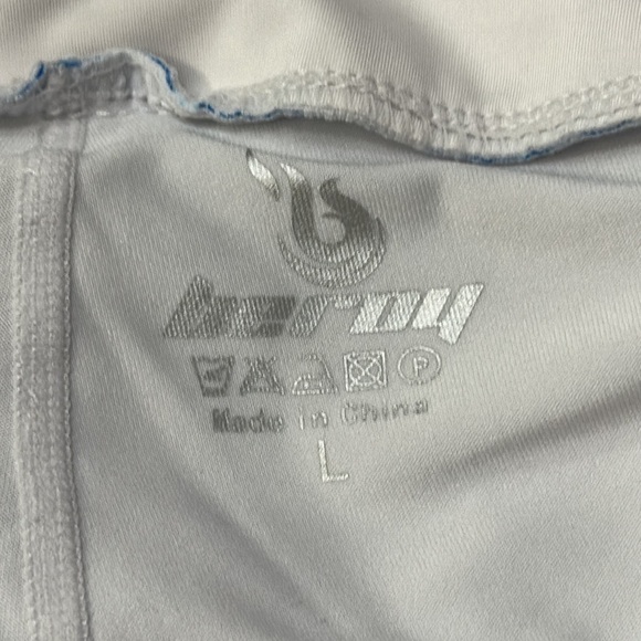 NWOT Women’s Beroy Lined Running Active Skort w/ Pockets White/Blue Size Large - Picture 6 of 7